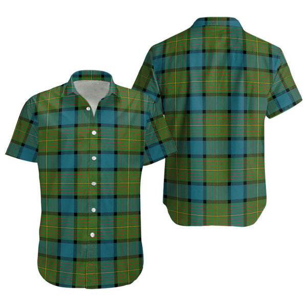 Muir Ancient Clan Badge Tartan Short Sleeve Shirt