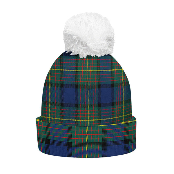 Muir Modern Clan Badge Tartan Bobble Beanie Hat