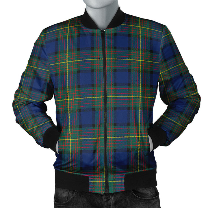 Muir Modern Clan Badge Tartan Bomber Jacket