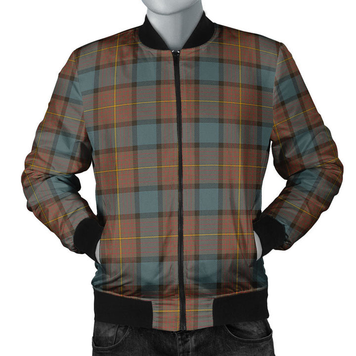Muir Weathered Clan Badge Tartan Bomber Jacket