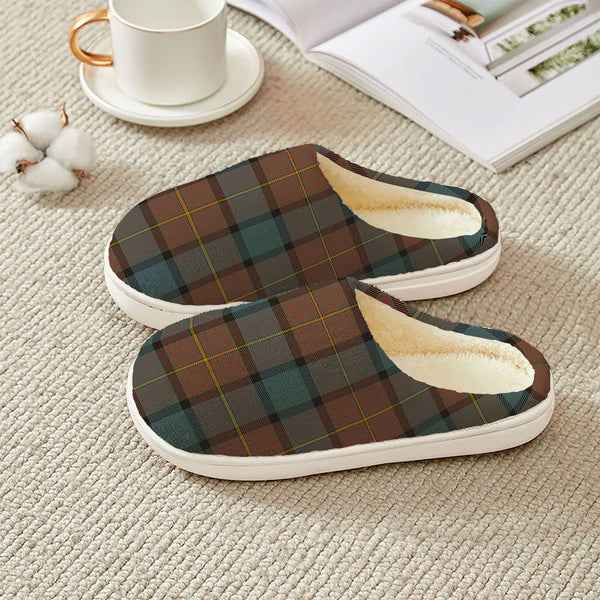 Muir Weathered Clan Badge Tartan Plush Slipper