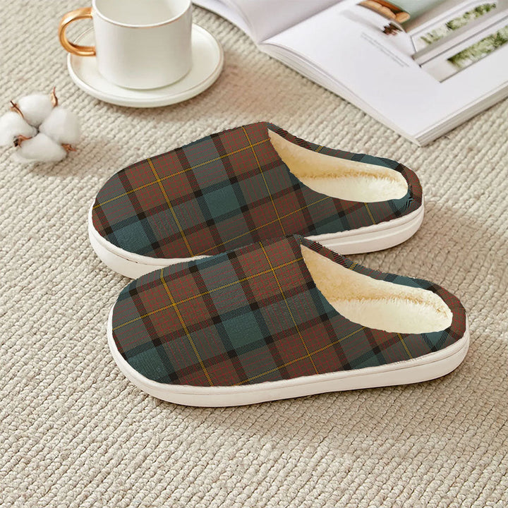 Muir Weathered Clan Badge Tartan Plush Slipper
