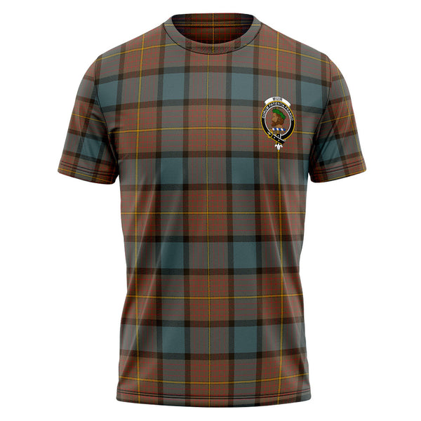 Muir Weathered Clan Badge Tartan T-Shirt