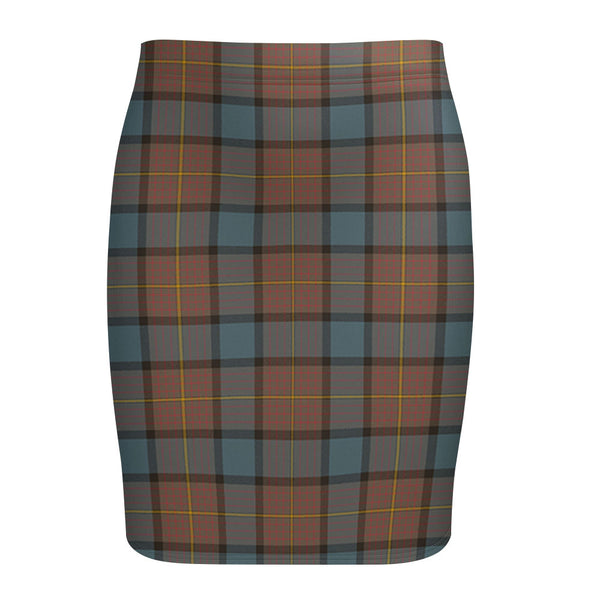 Muir Weathered Tartan Fitted Skirt