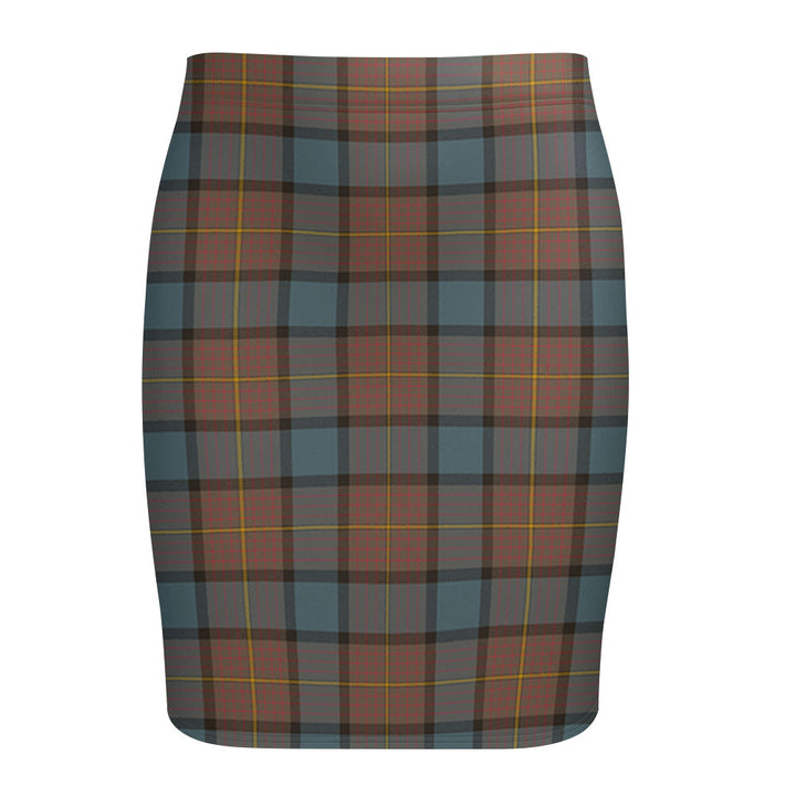 Muir Weathered Tartan Fitted Skirt