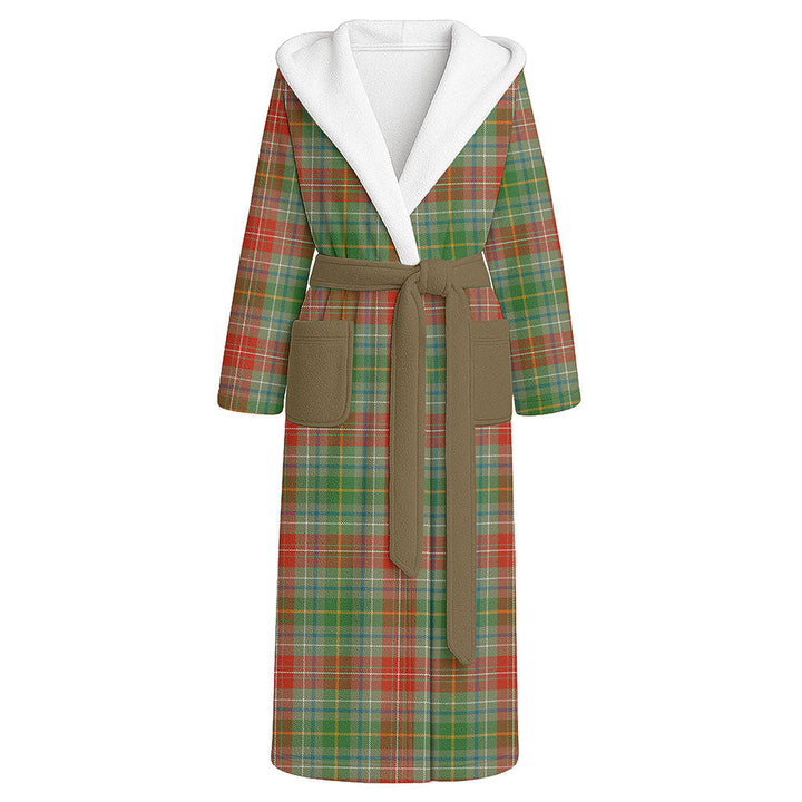 Muirhead Ancient Clan Badge Tartan Flannel Hooded Bathrobe