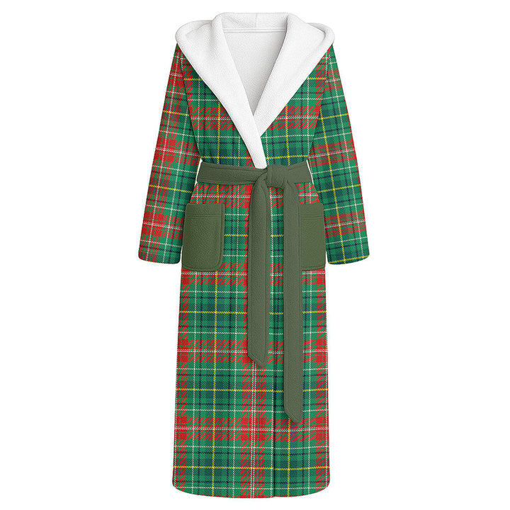 Muirhead Modern Clan Badge Tartan Flannel Hooded Bathrobe