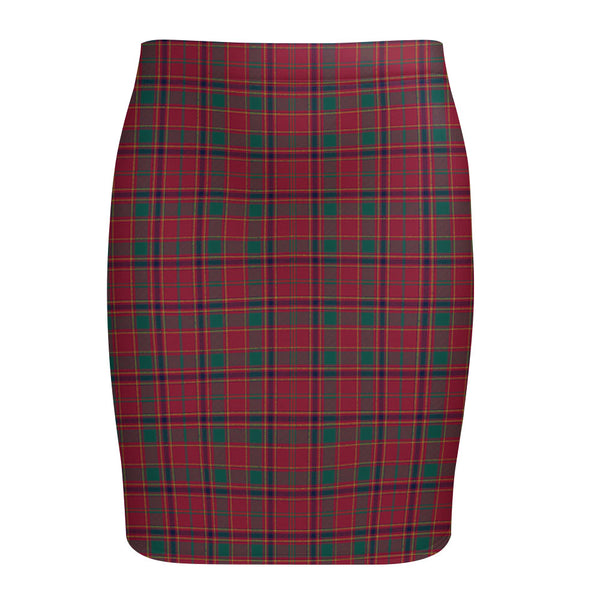 Munro Modern Tartan Fitted Skirt