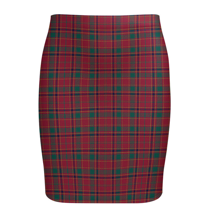 Munro Modern Tartan Fitted Skirt