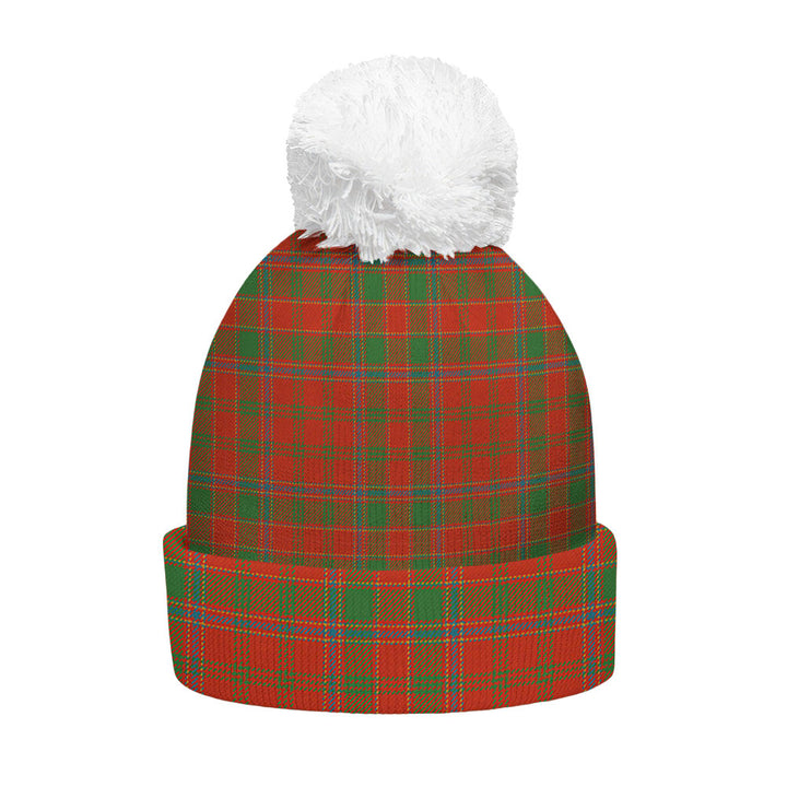 Munro (Logan) Ancient Clan Badge Tartan Bobble Beanie Hat
