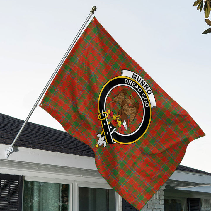 Munro (Logan) Ancient Clan Badge Tartan House Flag