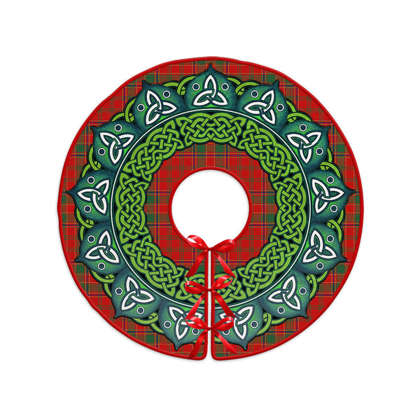 Munro (Logan) Modern Clan Badge Tartan Christmas Tree Skirt Heritage Holiday Decor