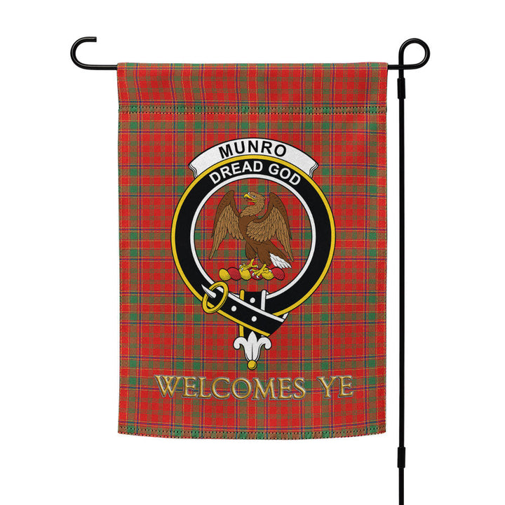 Munro (Logan) Modern Clan Badge Tartan Garden Flag