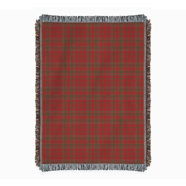 Munro (Logan) Weathered Clan Badge Tartan Woven Blanket