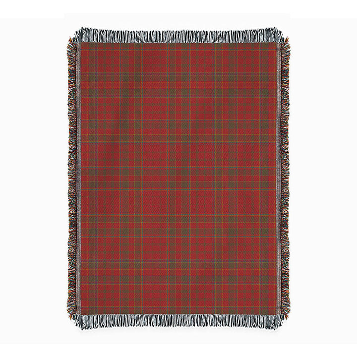 Munro (Logan) Weathered Clan Badge Tartan Woven Blanket
