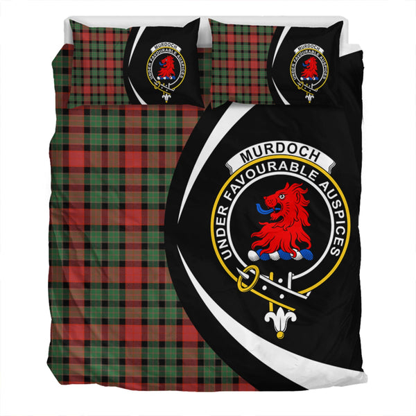 Murdoch Ancient Clan Badge Tartan Bedding Set Circle Style
