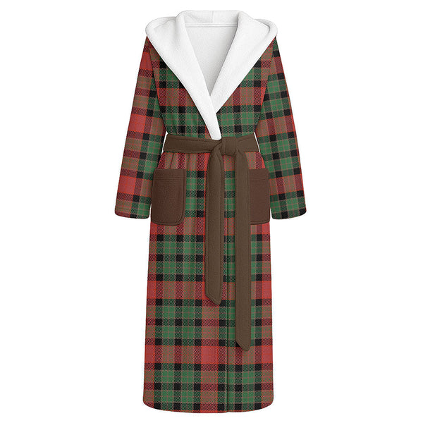 Murdoch Ancient Clan Badge Tartan Flannel Hooded Bathrobe