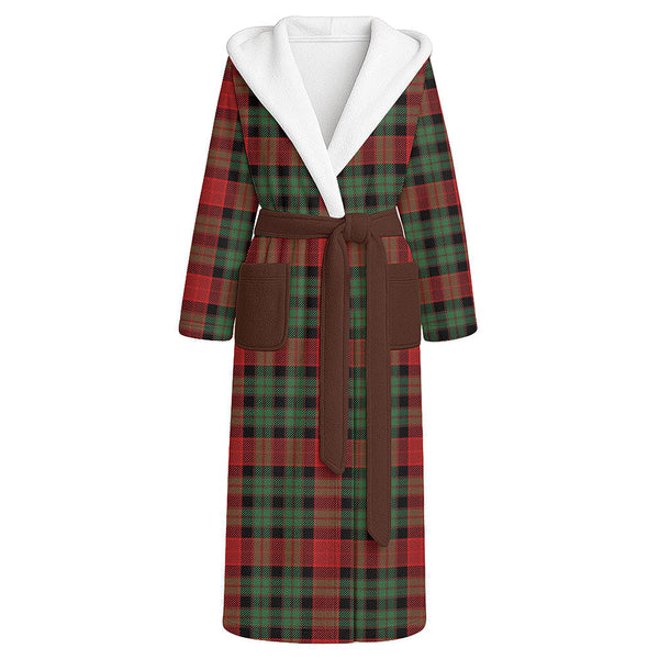Murdoch Modern Clan Badge Tartan Flannel Hooded Bathrobe