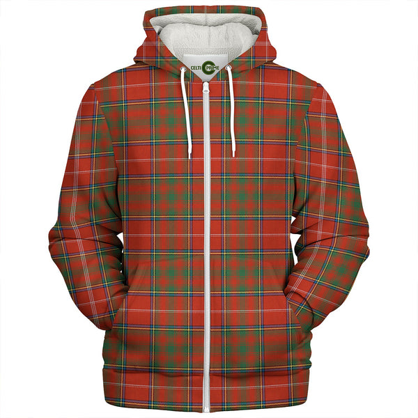 Murray Plaid Artifact Ancient Clan Badge Tartan Sherpa Hoodie