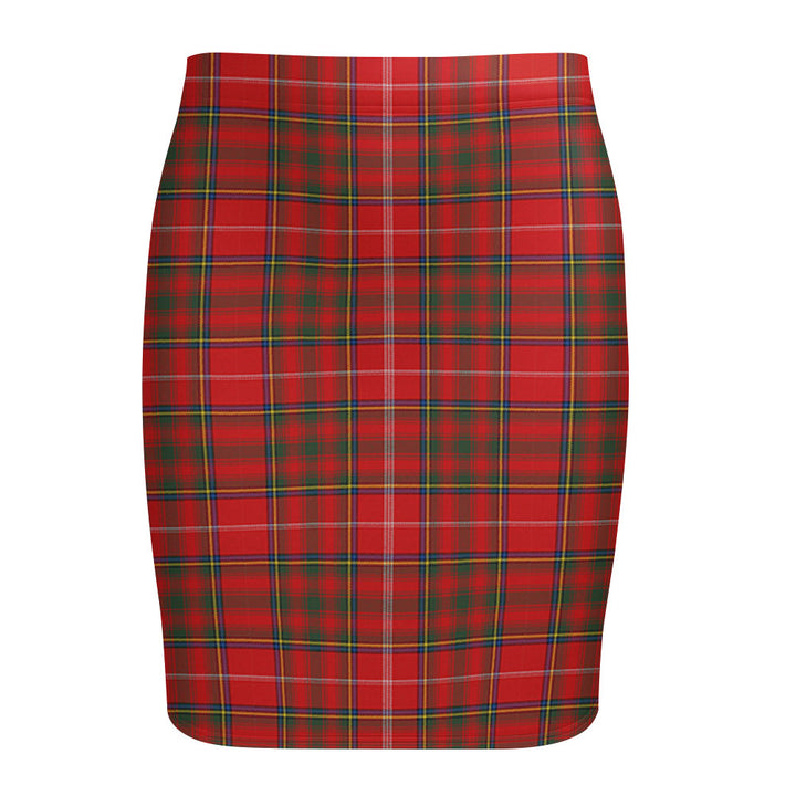 Murray Plaid Artifact Modern Tartan Fitted Skirt
