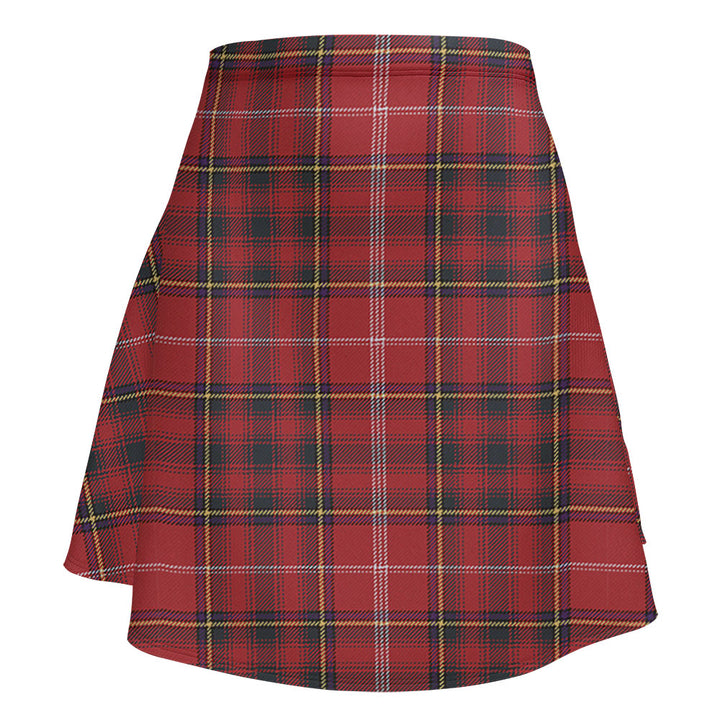 Murray Plaid Artifact Weathered Clan Badge Tartan Flared Skirt