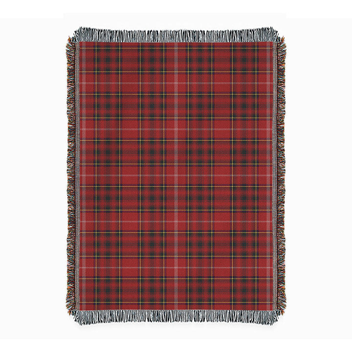 Murray Plaid Artifact Weathered Clan Badge Tartan Woven Blanket