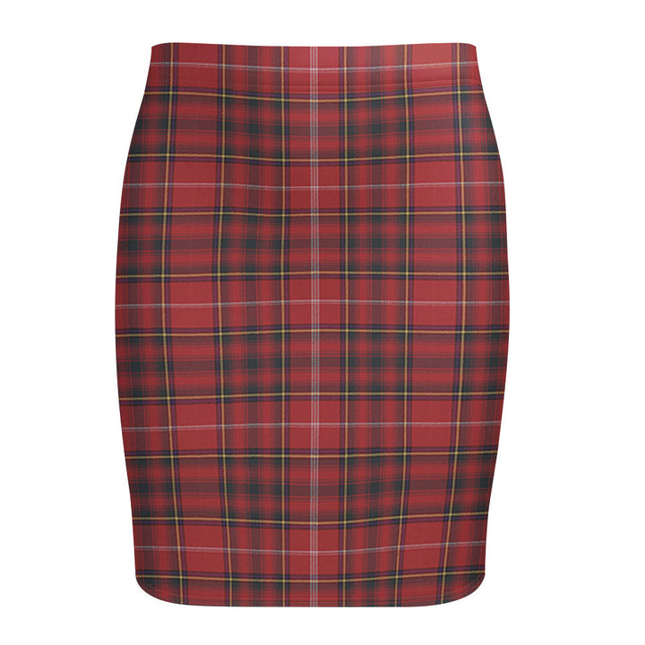 Murray Plaid Artifact Weathered Tartan Fitted Skirt