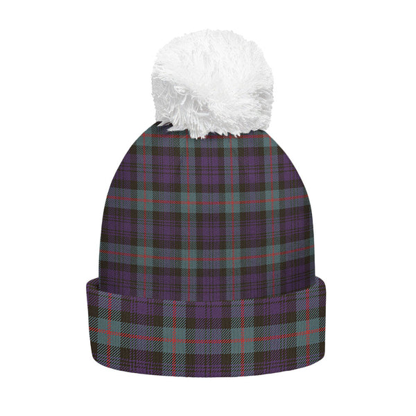 Murray Weathered Clan Badge Tartan Bobble Beanie Hat