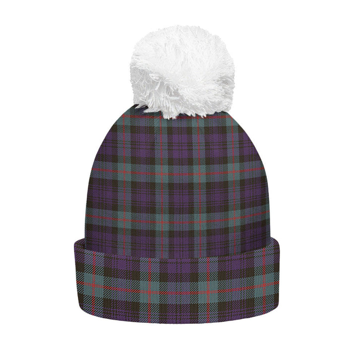 Murray Weathered Clan Badge Tartan Bobble Beanie Hat