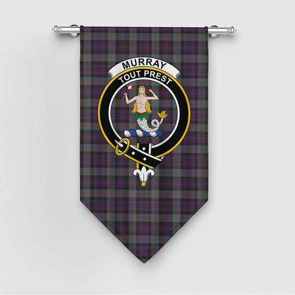 Murray Weathered Clan Badge Tartan Gonfalon