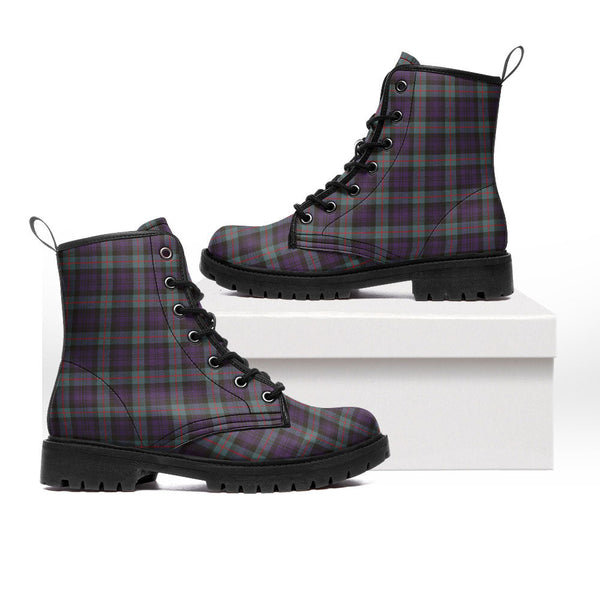 Murray Weathered Clan Badge Tartan Leather Boots