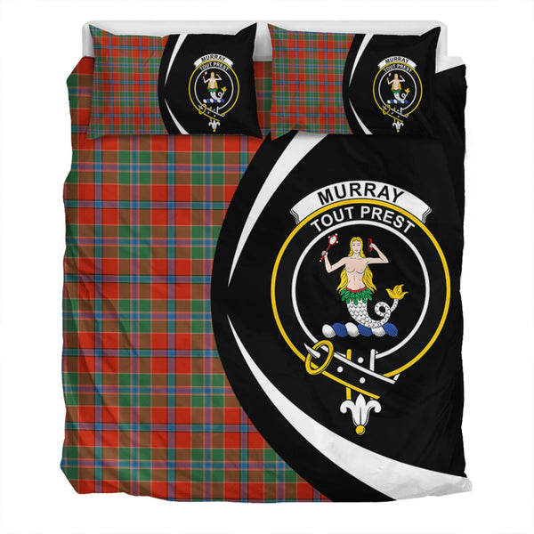 Murray of Abercairney Ancient Clan Badge Tartan Bedding Set Circle Style