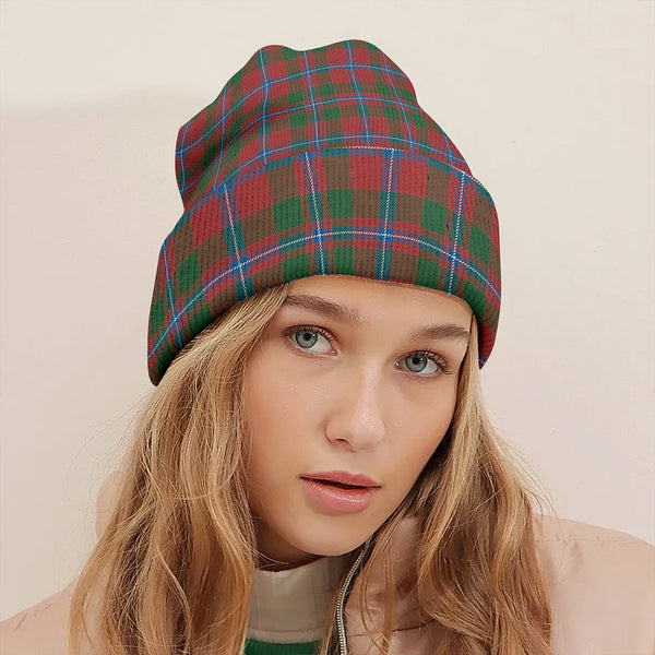 Murray of Abercairney Portrait (Murray of Abercairney; Portrait) Ancient Clan Badge Tartan Knitted Beanie
