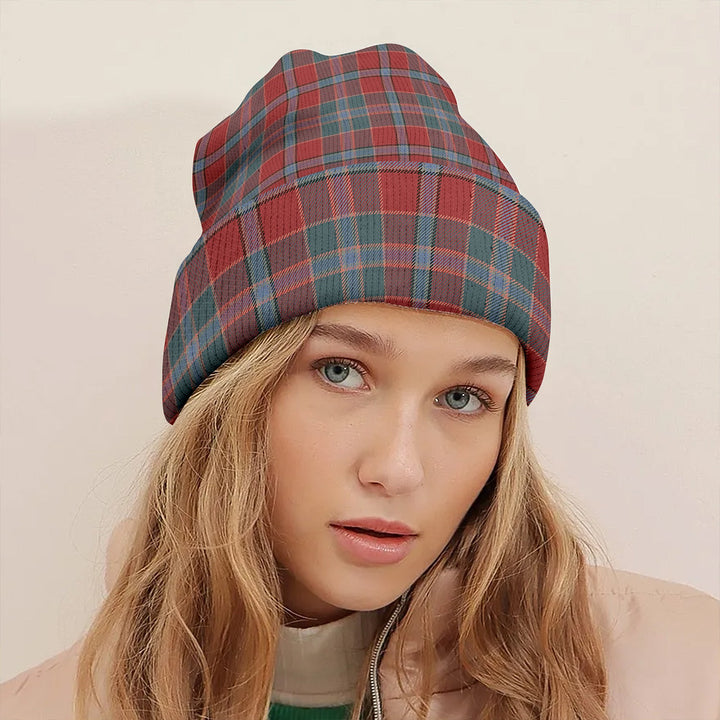 Murray of Abercairney Weathered Clan Badge Tartan Knitted Beanie