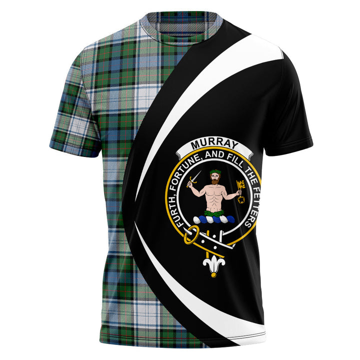 Murray of Atholl Dress (Murray Dress) Ancient Clan Badge Tartan T-Shirt Circle Style Personalized