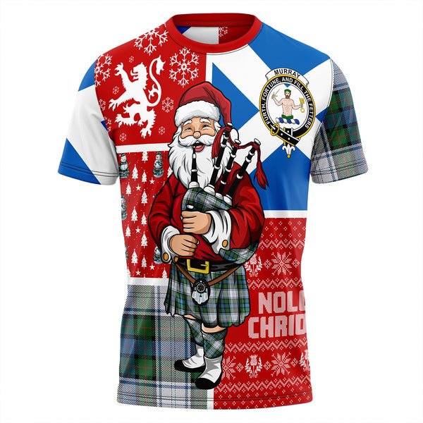 Murray of Atholl Dress (Murray Dress) Ancient Clan Badge Tartan T-Shirt Scotland Christmas Santa