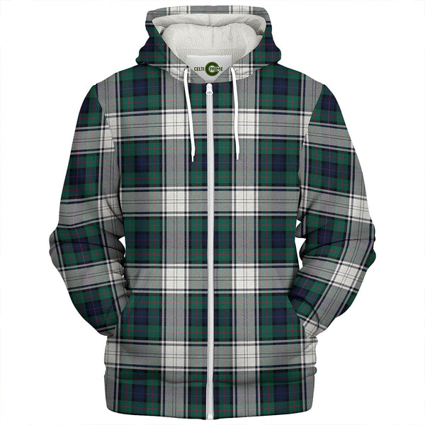 Murray of Atholl Dress (Murray Dress) Modern Clan Badge Tartan Sherpa Hoodie