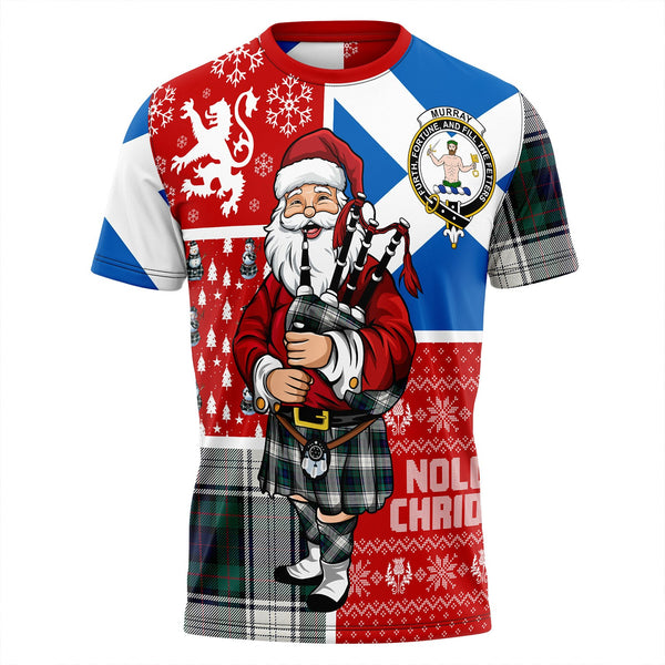Murray of Atholl Dress (Murray Dress) Modern Clan Badge Tartan T-Shirt Scotland Christmas Santa