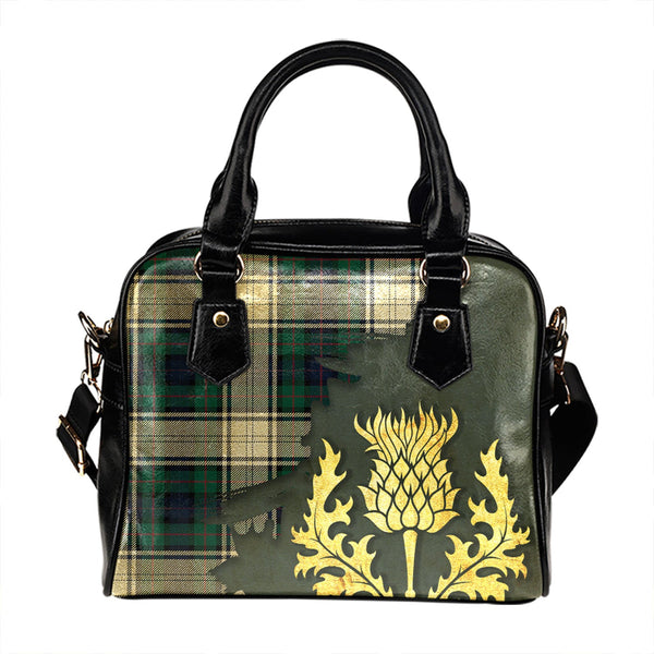 Murray of Atholl Dress (Murray Dress) Modern Tartan Shoulder Handbag Thistle Oldest Style