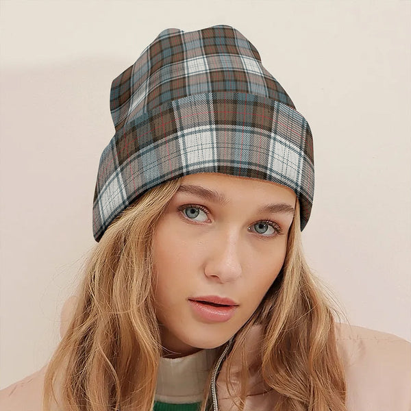 Murray of Atholl Dress (Murray Dress) Weathered Clan Badge Tartan Knitted Beanie