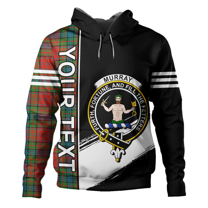 Murray of Atholl Red Dress (Murray of Atholl; Red Dress) Ancient Clan Badge Tartan Hoodie Quarter Style Personalized
