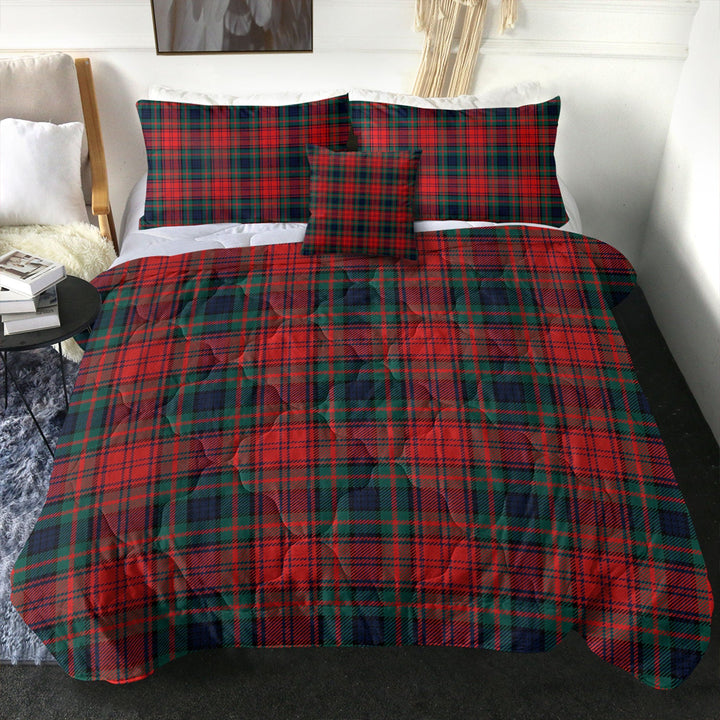 Murray of Atholl Red Dress (Murray of Atholl; Red Dress) Modern Clan Badge Tartan Comforter