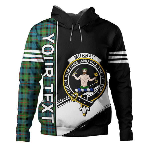 Murray of Atholl variation (Murray of Atholl; variation) Ancient Clan Badge Tartan Hoodie Quarter Style Personalized