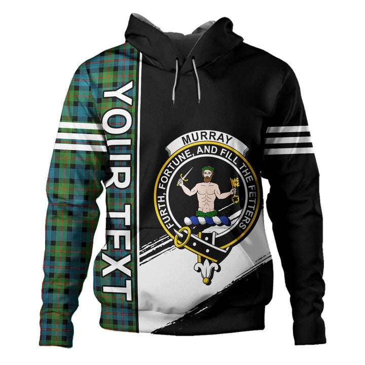 Murray of Atholl variation (Murray of Atholl; variation) Ancient Clan Badge Tartan Hoodie Quarter Style Personalized