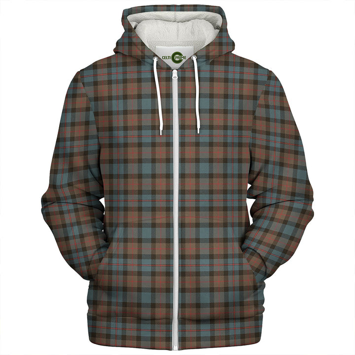 Murray of Atholl variation (Murray of Atholl; variation) Weathered Clan Badge Tartan Sherpa Hoodie