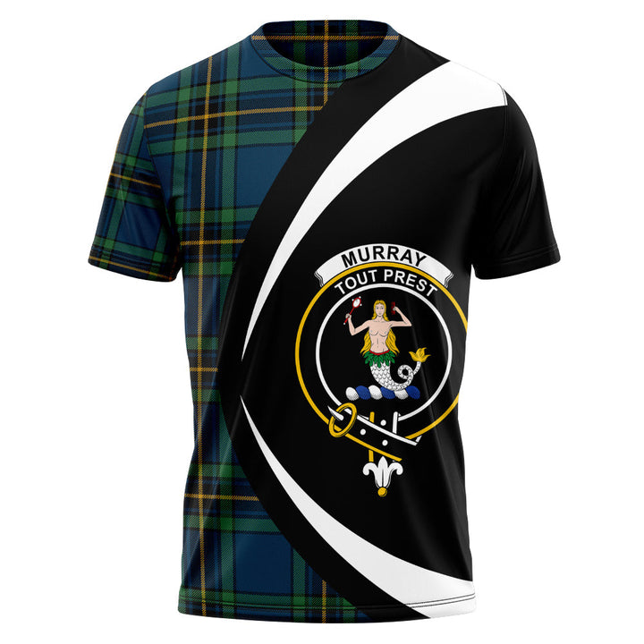 Murray of Elibank Modern Clan Badge Tartan T-Shirt Circle Style Personalized