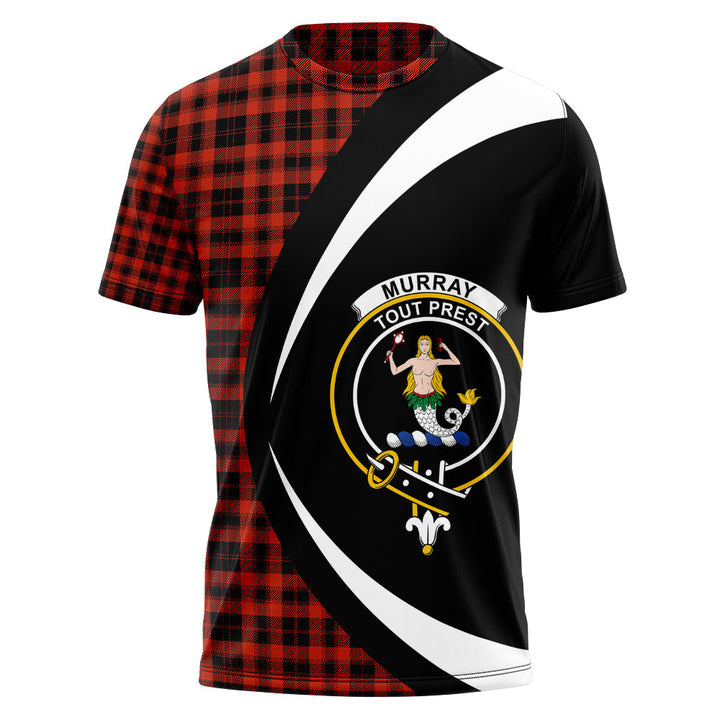 Murray of Ochtertyre Ancient Clan Badge Tartan T-Shirt Circle Style Personalized