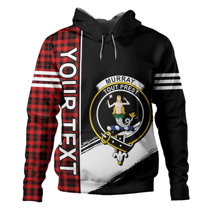 Murray of Ochtertyre Modern Clan Badge Tartan Hoodie Quarter Style Personalized