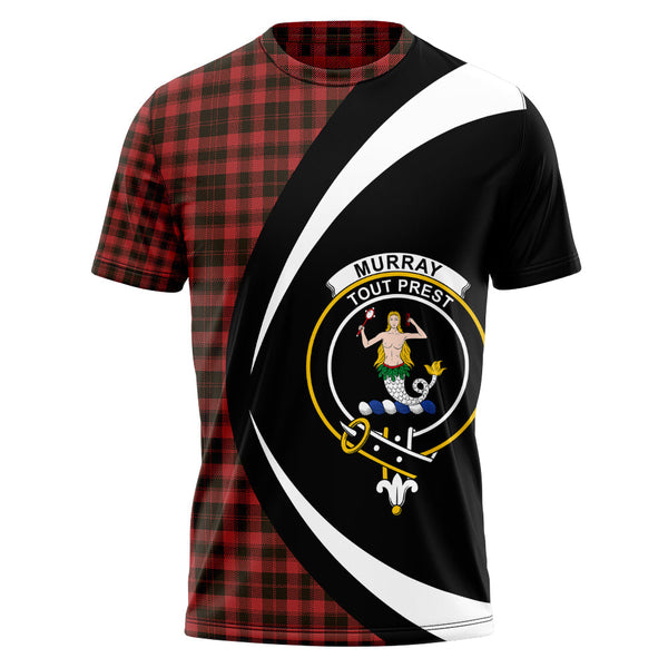 Murray of Ochtertyre Weathered Clan Badge Tartan T-Shirt Circle Style Personalized