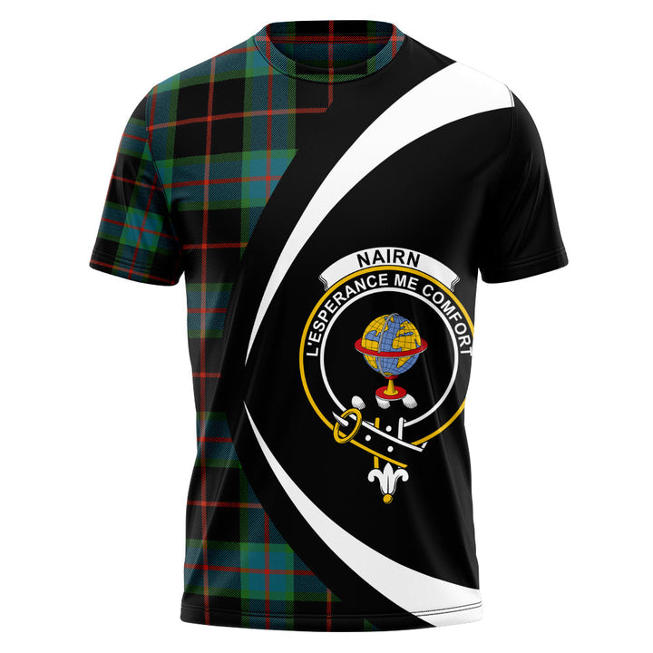 Nairn Ancient Clan Badge Tartan T-Shirt Circle Style Personalized
